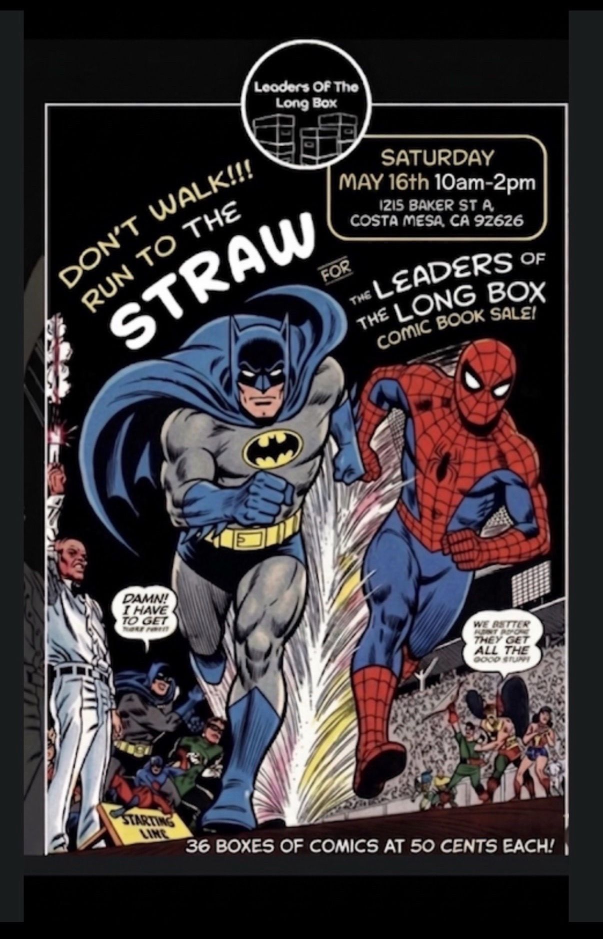 HUge Comics Sale 48 + Long Boxes 5/16 Comic Books