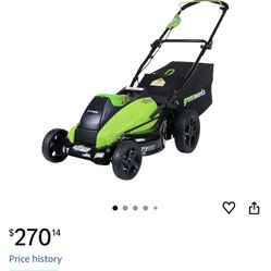 $55 Greenworks 40V 19-inch Cordless Lawn Mower 