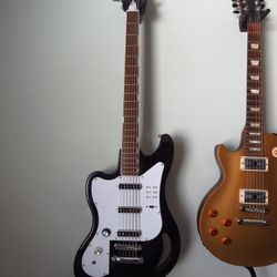 Eastwood TB64 BASS VI Style Guitar, LEFT HANDED offset