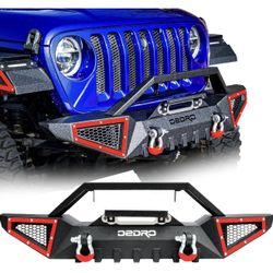 Front Bumper Compatible with 2007-2018 Jeep Wrangler JK/JKU 