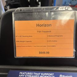 Horizon T101 Treadmill