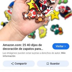 Pins Para Zapatos De Mario Bross