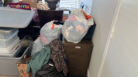 6 Bags Of Clothes And Shoes