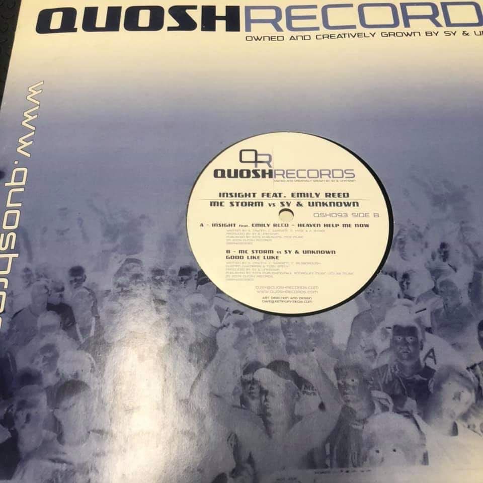 Quosh records 093 heaven help me now & good like luke UK HARDCORE VINYL