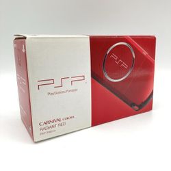 Sony PSP-3000 Radiant Red Carnival Colors