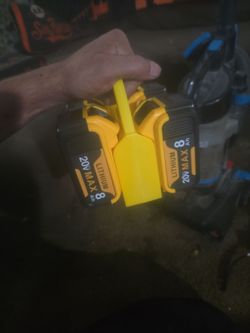 300×4×8hr batterys for dewalt 20v with holder extended flex volt