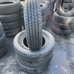 LT225/75R16 Firestone 225/75/16 Firestone set of 4 matching used tires in great condition. 375$ for 4 tires plus tax.  Mount available but not include