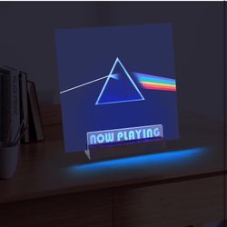 Now Playing Vinyl Stand - LED Light Vinyl Record Display