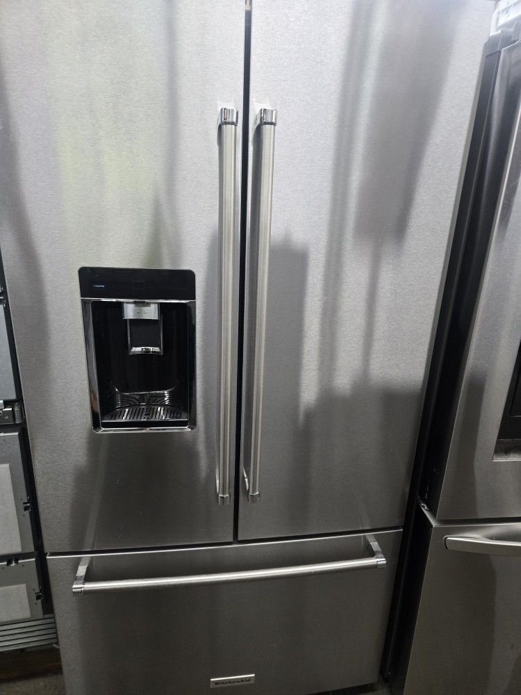 Kitchen Aid Stainless Steel Fridge Bottom Freezer