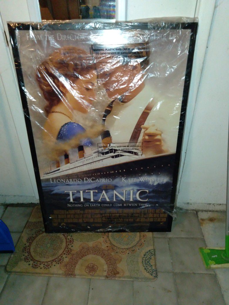 Huge Titanic Poster Framed