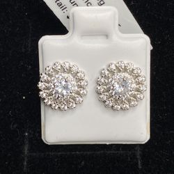 925 Silver cz Earrings 