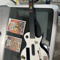 Wii Les Paul Guitar And Guitar Hero Games 