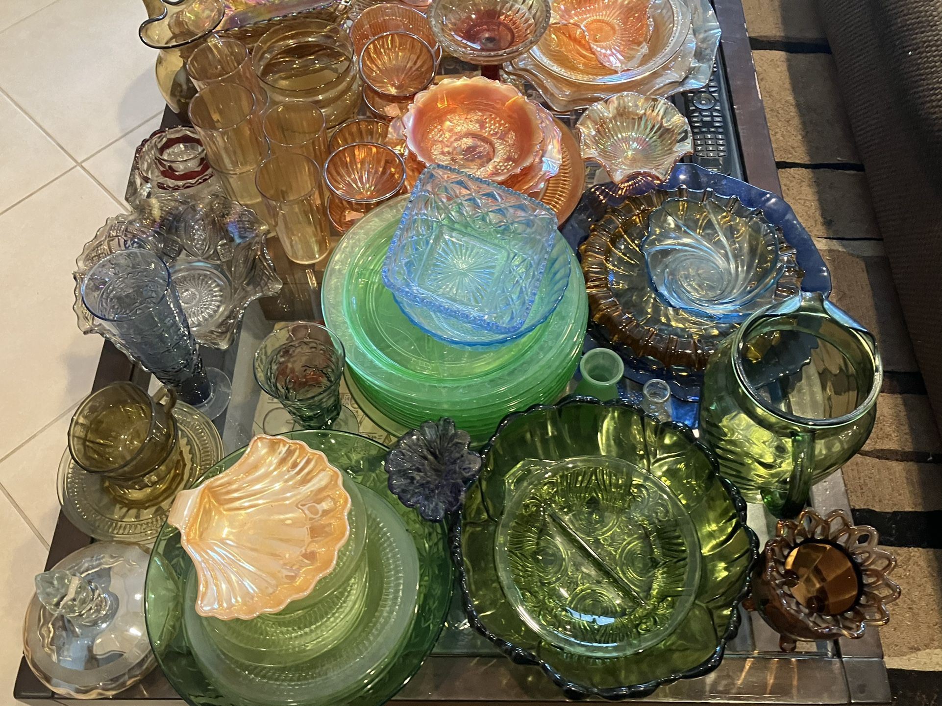 Depression glass an Crystal
