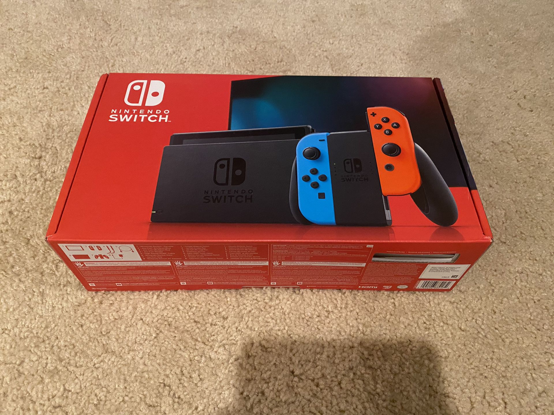 New Nintendo Switch 2020 V2 red/blue switch