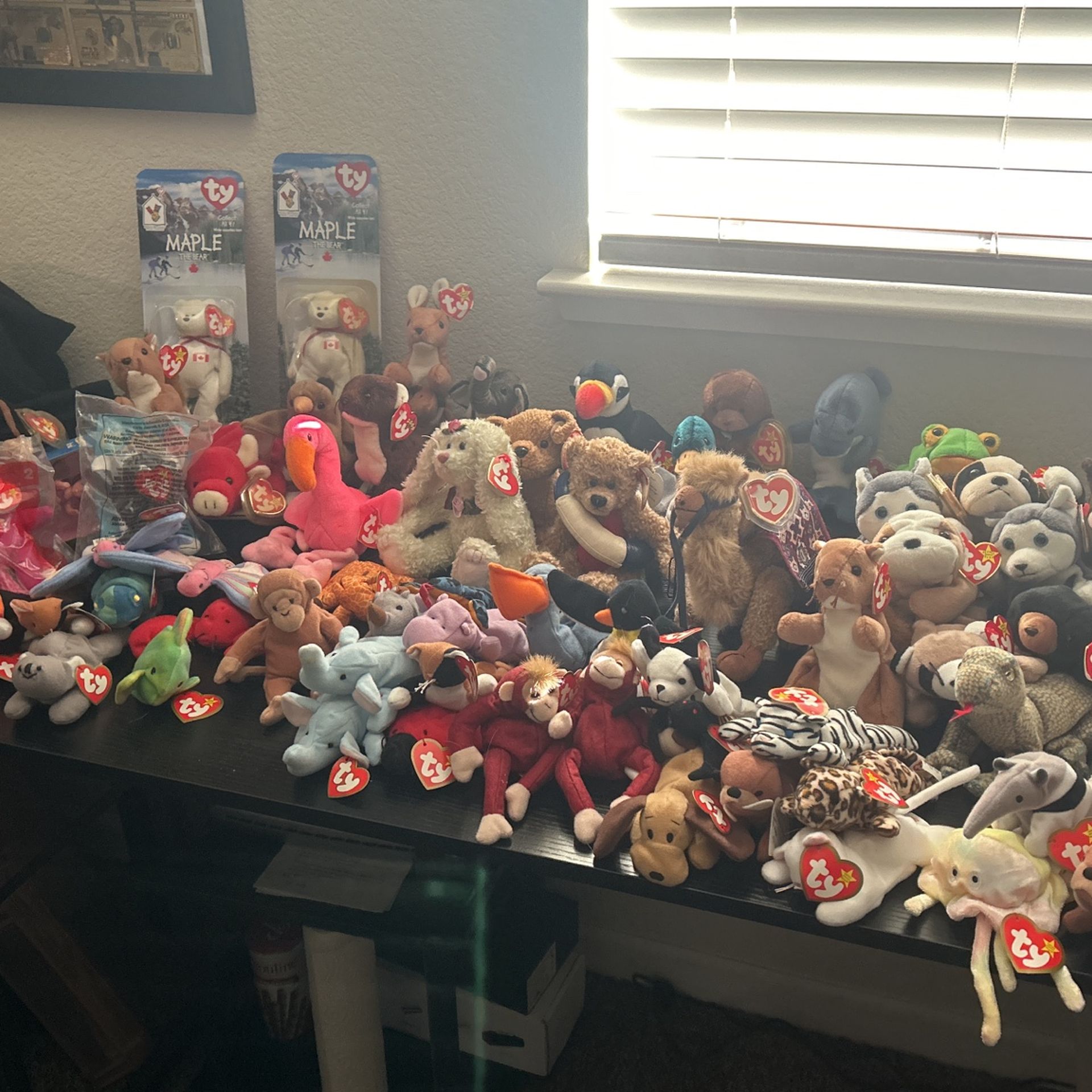 Collectible TY Beanie Babies/large Assortment