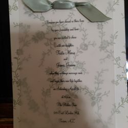 Invitation Wedding  $6.00 Kit Boxed 50 Pieces From Laura Ashley 
