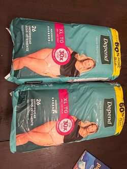 Depend’s women’s XL