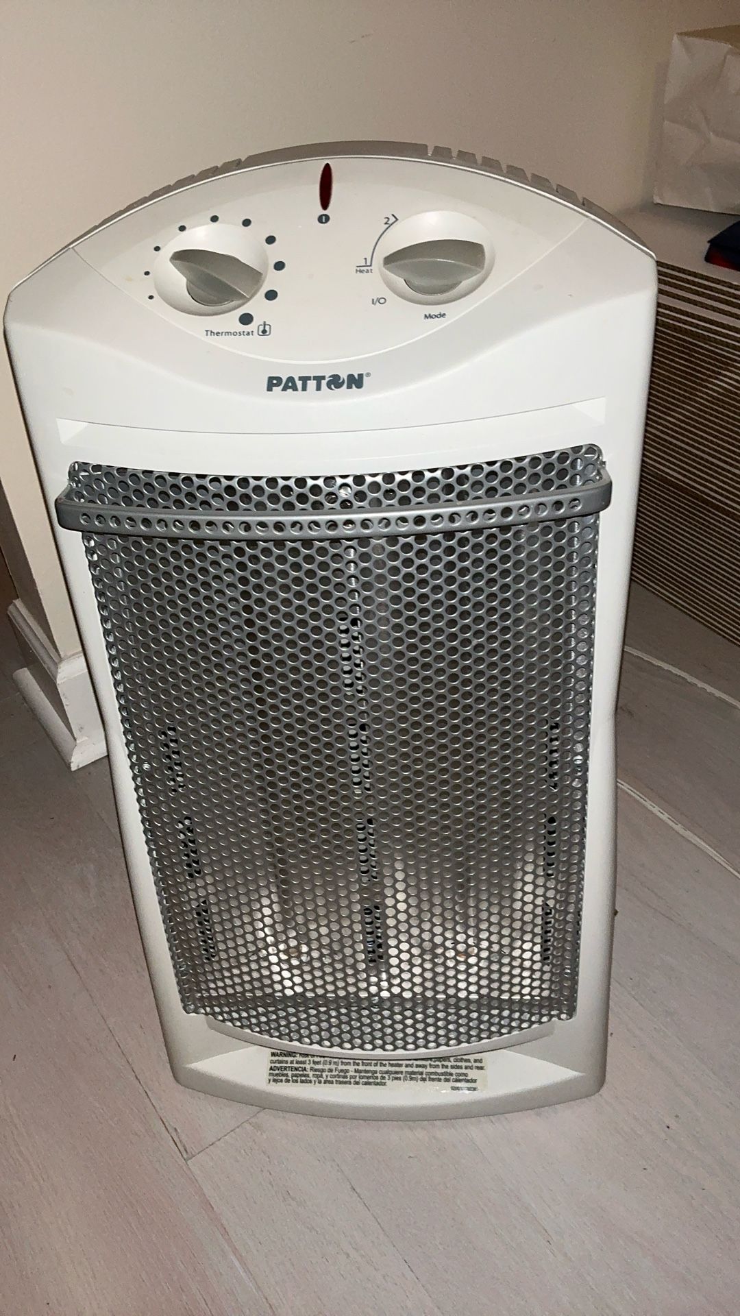 Space Heater, White, Patton