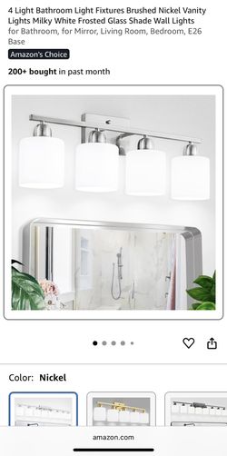 NEW bathroom Light Fixture