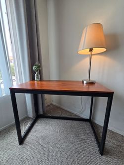 Wooden Top Metal Frame Desk