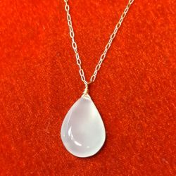 Chalcedony & Gold Necklace