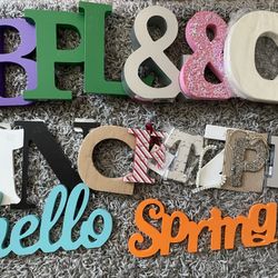 Lot Of Wooden Letters
