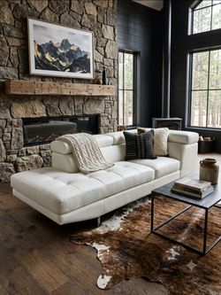 Modern Leather Sofa $280 FIRM