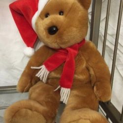 TY 2001 Beanie Buddies Christmas Holiday retired Teddy Bear