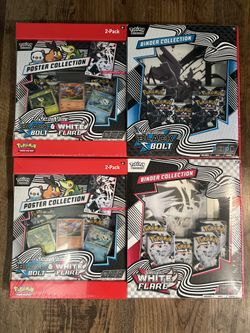 Pokemon Black Bolt White Flare Poster Binder Sams Club Bundle