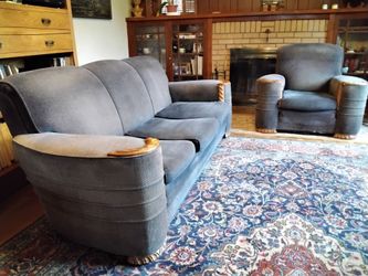 Art Deco Sofa and Chair