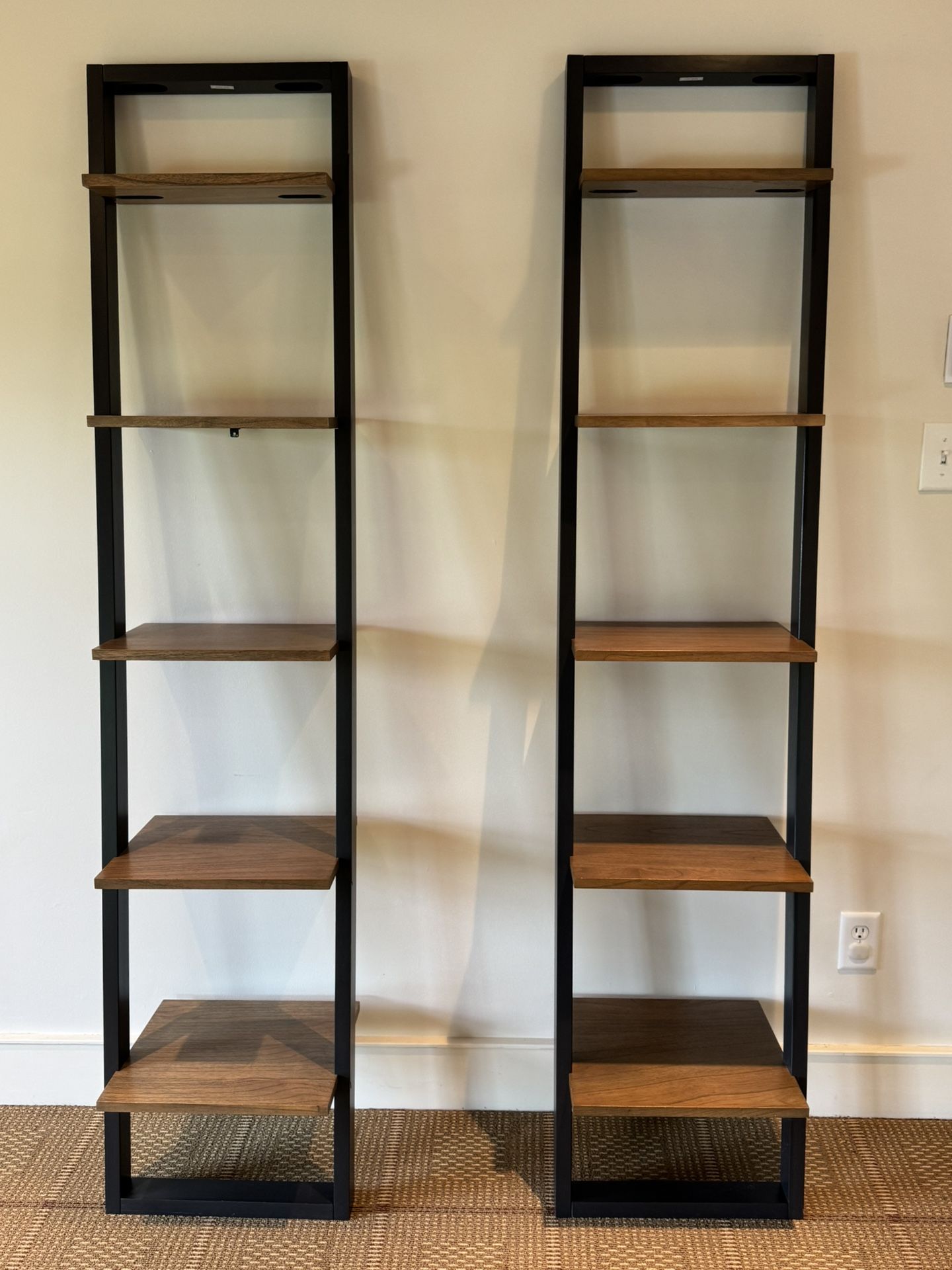 SET West Elm Open Book Shelves