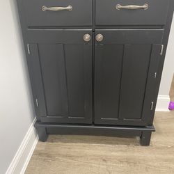 Cabinet With Faux Wood Countertop