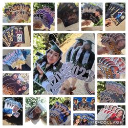 Graduation fans & big heads 