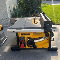 Dewalt Set Miter Saw And Portable Table Saw  Excellent Condition Barely used  $450 For The Set
