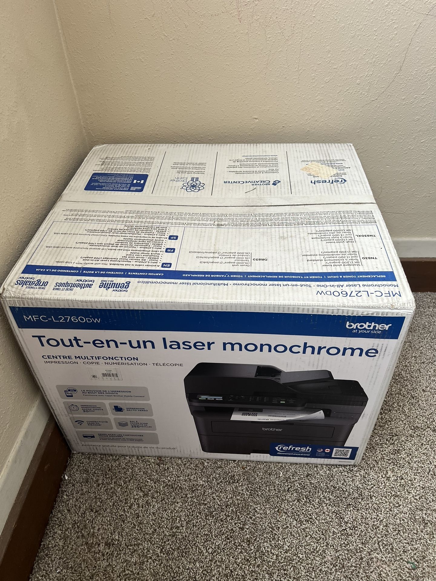 Brother printer mfc-l2760dw*BRAND NEW*