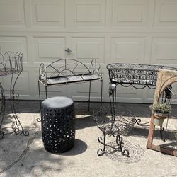 Set Of Six Plant Stands