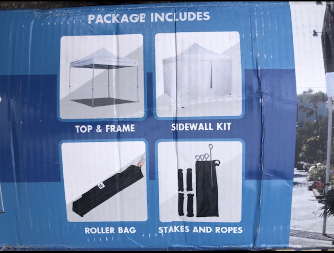 CARAVAN CANOPY ALUMASHADE 10’L x 10’L x 11’H