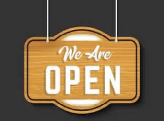 WE ARE OPEN