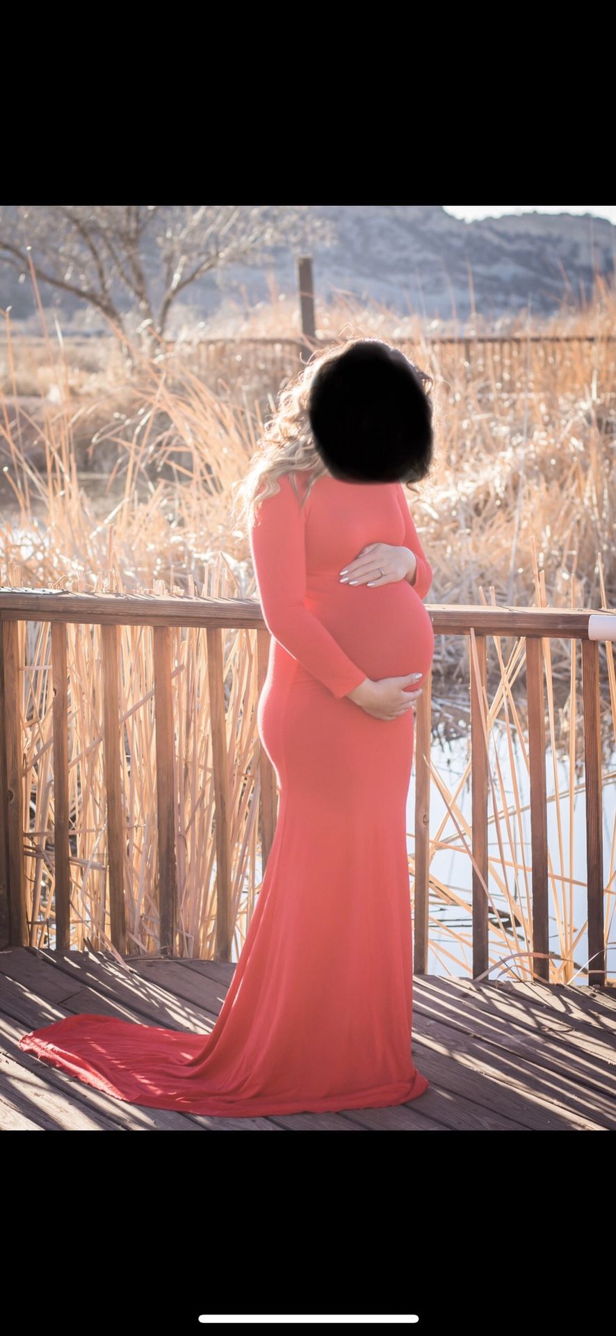 Maternity gown for photography