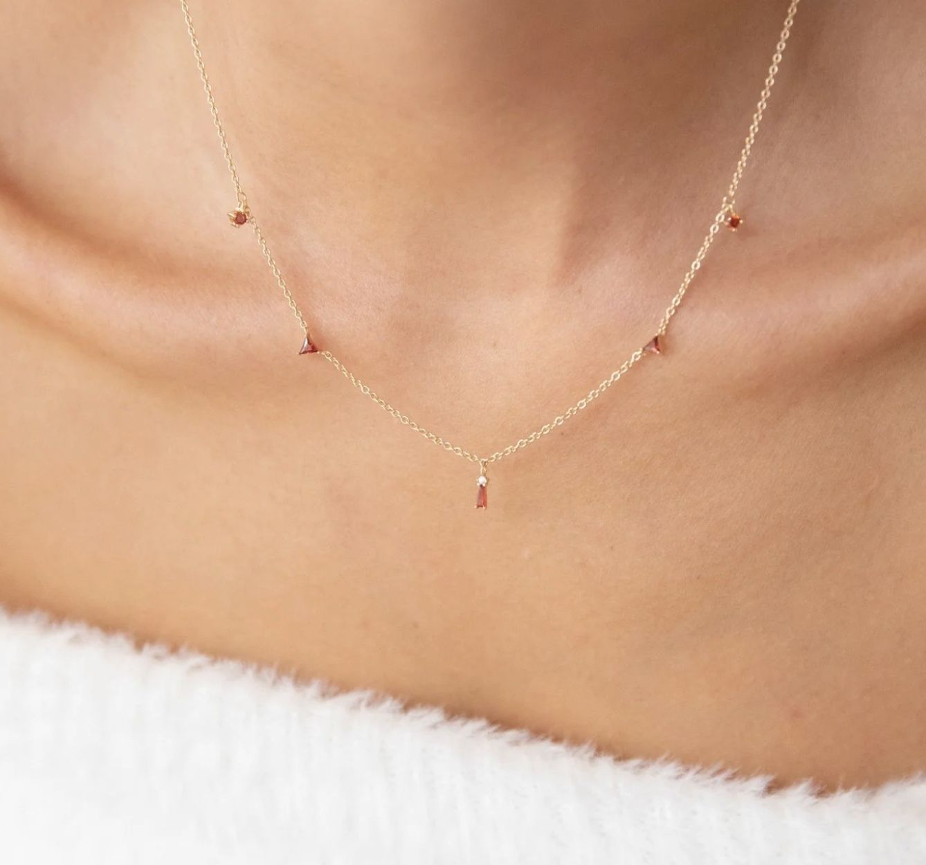 Llume Cierra Red Necklace