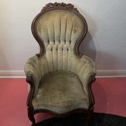 Victorian Balloon Back Armchair for Restoration