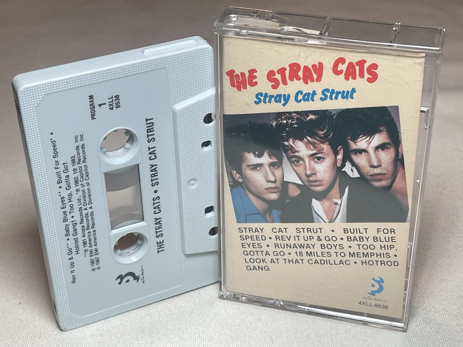 The Stray Cats Stray Cat Strut Cassette Tape 1987 Arista