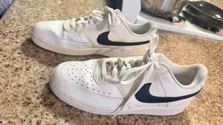 Nike Court Vision Low White Navy Sneakers