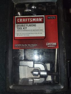 Craftsman Double Flaring Tool Kit