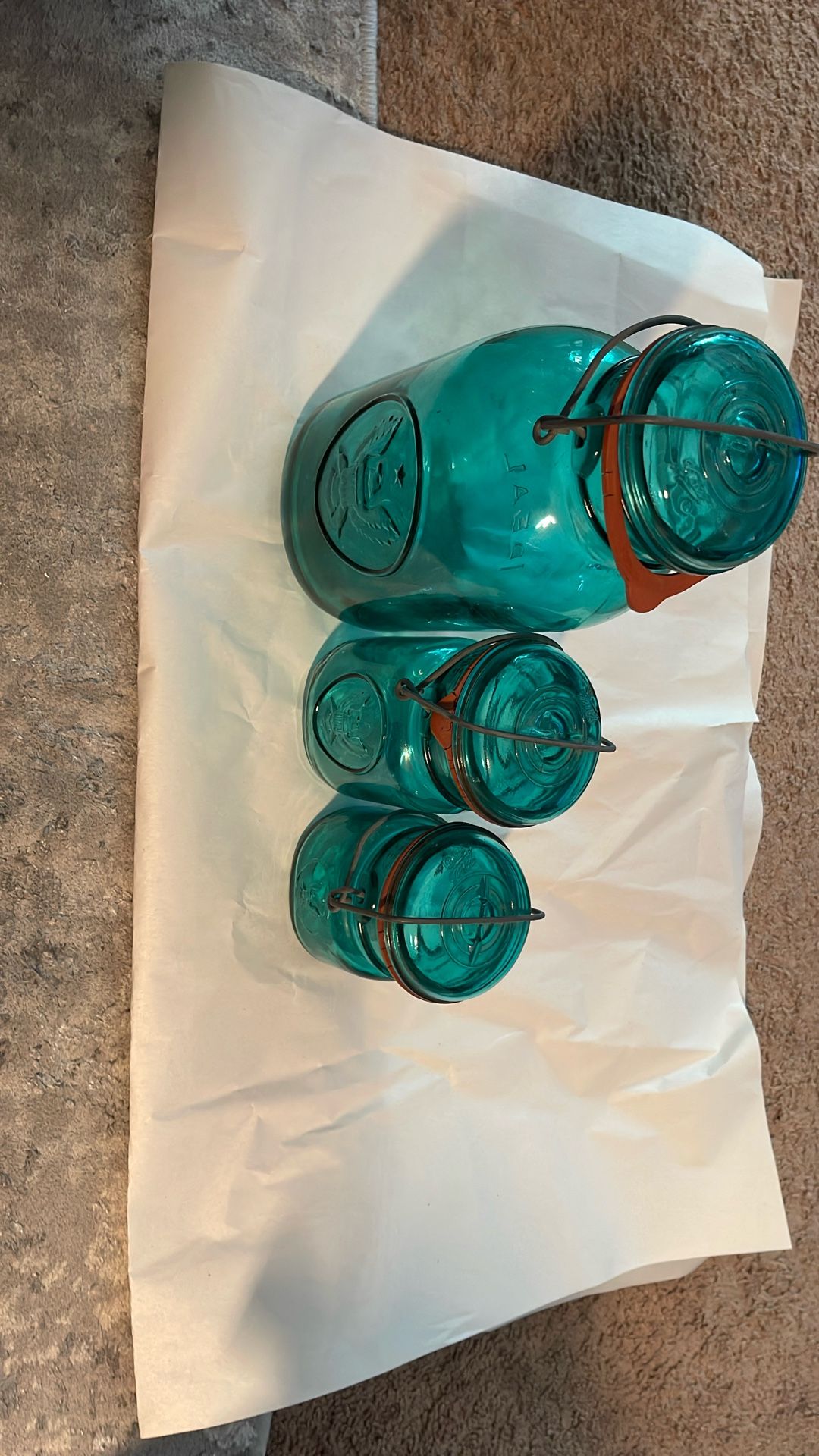 Ball Teal Ideal Three Canisters