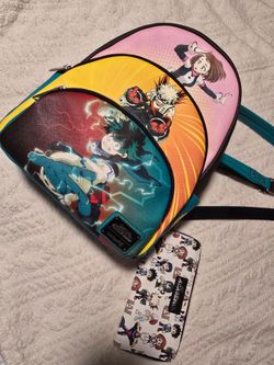 My hero Academia Loungefly backpack & wallet