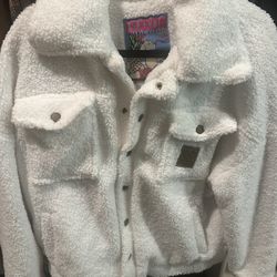 DIXXON JACKET • M • WHITE SHERPA