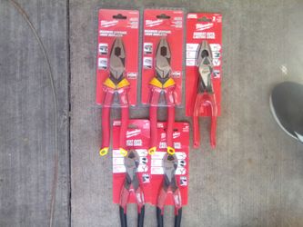 Milwaukee Pliers Set – Lot of 5