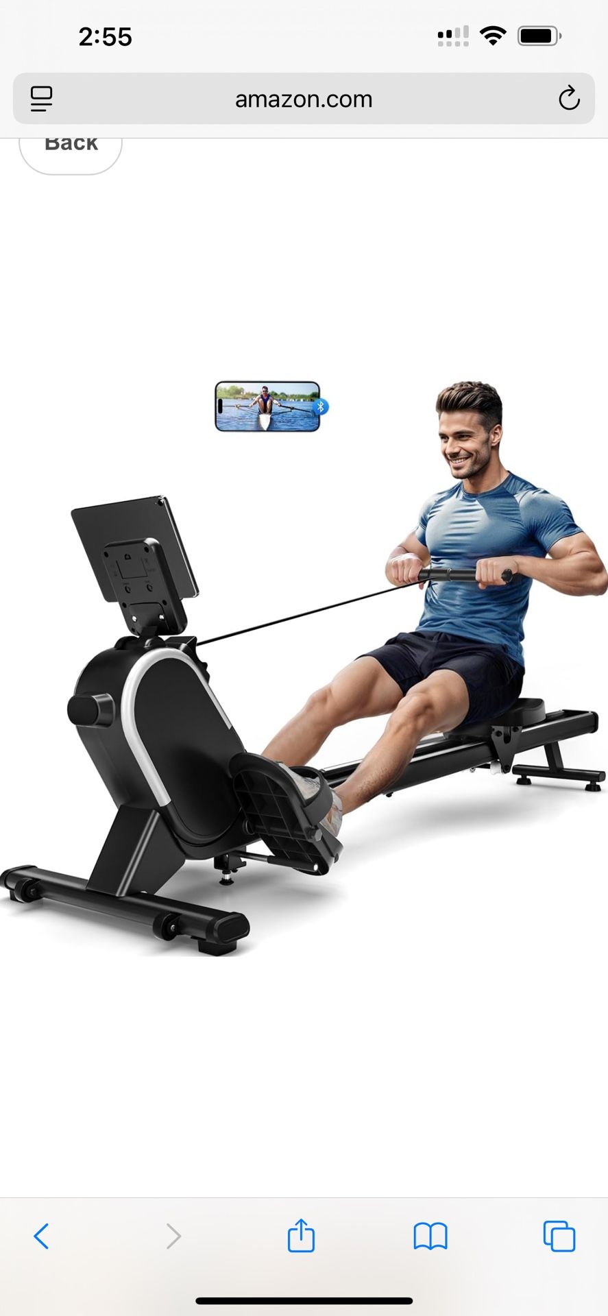 Mosuny JTR107B Home Gym Magnetic Rowing Machine