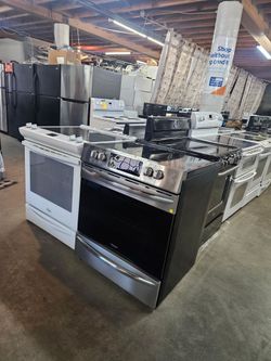Blow Out Sale going on nice Certified Gently Used Washer Dryer Refrigerator Oven Stove Stackable landlord and management special